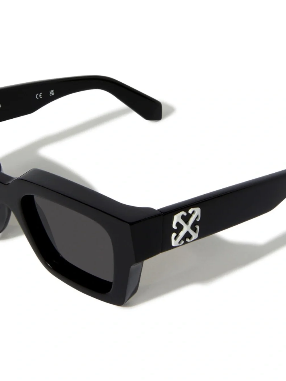 New OFF WHITE VIRGIL OEI008 1007 Black Frame w/ Grey Lens (OERI008C99PLA0011007)